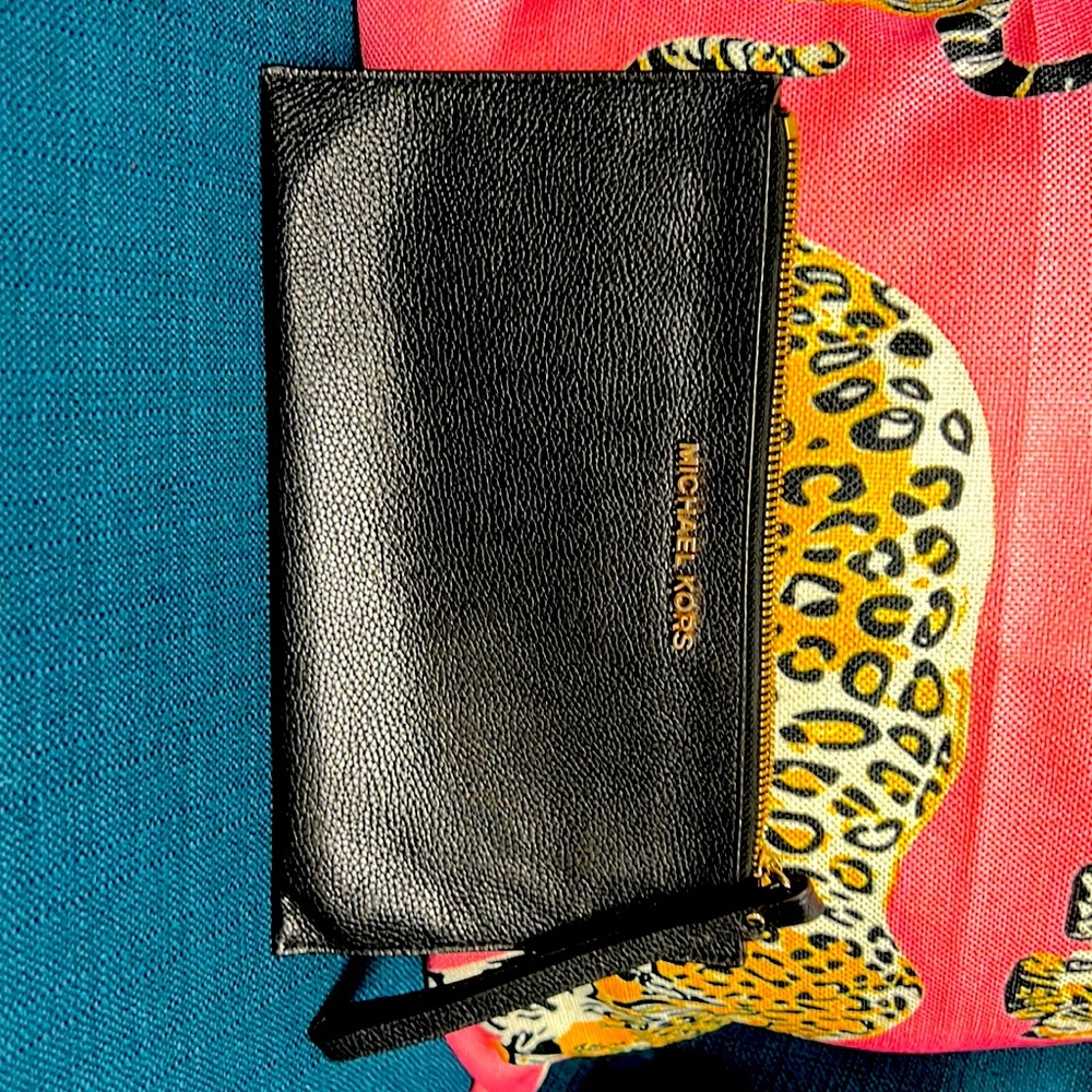 Authentic Black Michael Kors Wristlet